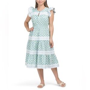 Sail to Sable Midi Ric Rac Dress - Size L NWT!